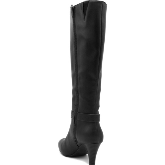 Black Knee-High Women's Boots - Picture 9 of 10